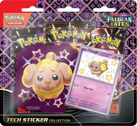 Pokemon Paldean Fates Tech Sticker Collection [Fidough]