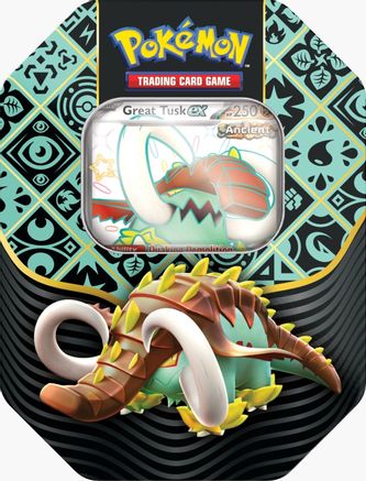 Pokemon Paldean Fates International Tin [Great Tusk ex]