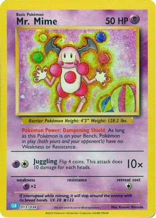 Mr. Mime (13) [Trading Card Game Classic] Holofoil
