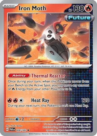 Iron Moth - 028/182 (Cosmos Holo) (28) [Miscellaneous Cards & Products] Holofoil