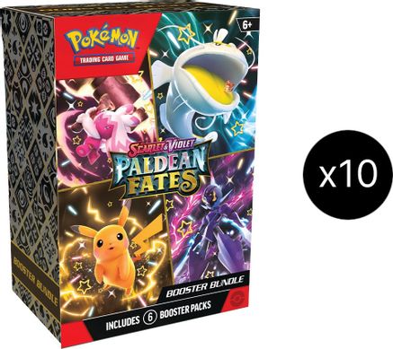 Pokemon Paldean Fates Booster Bundle Display