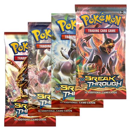 Pokemon BREAKthrough Booster Pack Art Bundle [Set of 4]