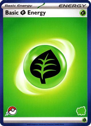 Basic Grass Energy (Blue Border) () [My First Battle]