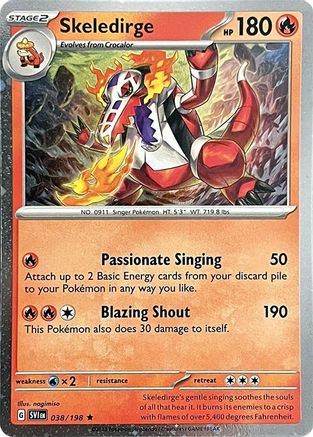 Skeledirge - 038/198 (Cosmos Holo) (38) [Miscellaneous Cards & Products] Holofoil