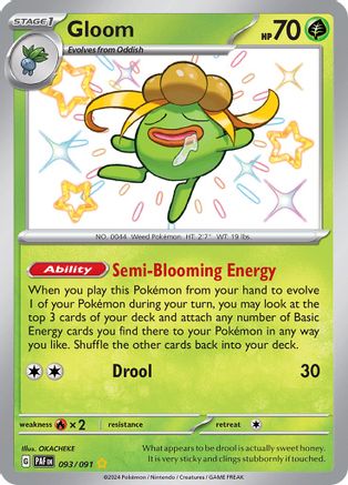 Gloom (93) [SV: Paldean Fates] Holofoil