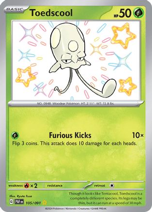 Toedscool - 105/091 (105) [SV: Paldean Fates] Holofoil
