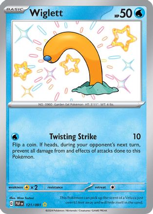 Wiglett - 121/091 (121) [SV: Paldean Fates] Holofoil