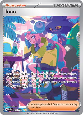 Iono - 237/091 (237) [SV: Paldean Fates] Holofoil