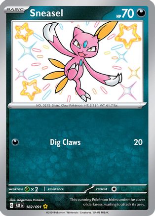 Sneasel (182) [SV: Paldean Fates] Holofoil