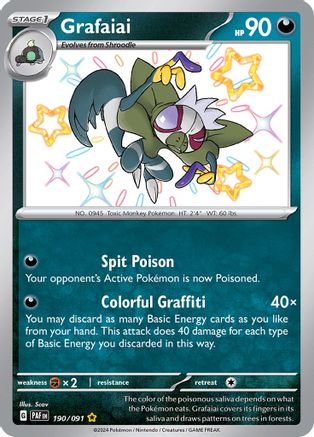 Grafaiai (190) [SV: Paldean Fates] Holofoil