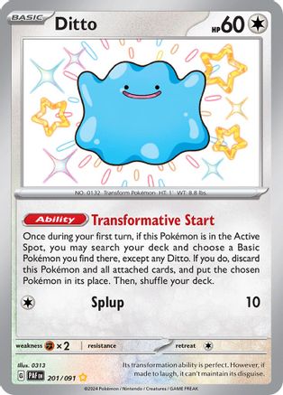 Ditto (201) [SV: Paldean Fates] Holofoil