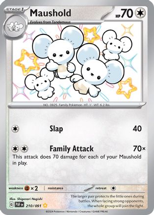Maushold - 210/091 (210) [SV: Paldean Fates] Holofoil