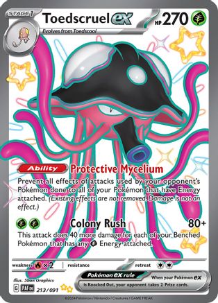 Toedscruel ex - 213/091 (213) [SV: Paldean Fates] Holofoil