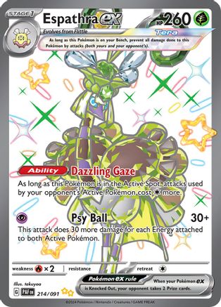Espathra ex - 214/091 (214) [SV: Paldean Fates] Holofoil