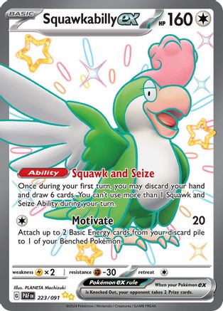Squawkabilly ex - 223/091 (223) [SV: Paldean Fates] Holofoil