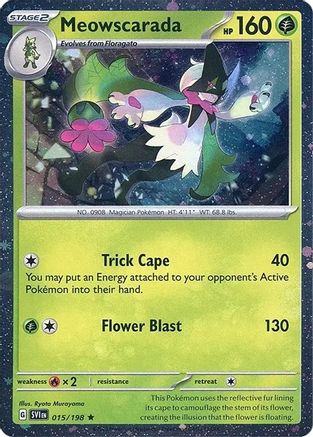 Meowscarada - 015/198 (Cosmos Holo) (15) [Miscellaneous Cards & Products] Holofoil