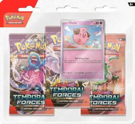 Pokemon Temporal Forces 3 Pack Blister [Cleffa]