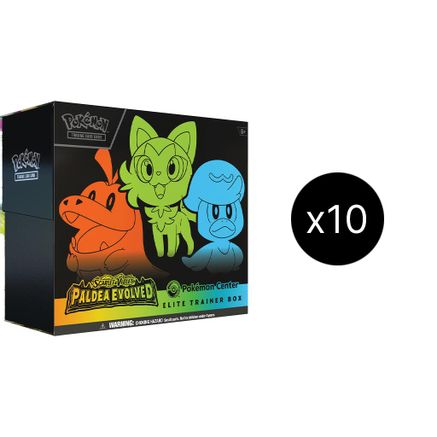 Pokemon Paldea Evolved Pokemon Center Elite Trainer Box (Exclusive) Case