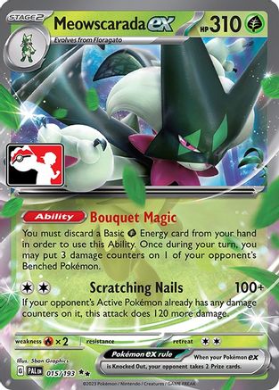 Meowscarada ex (15) [Prize Pack Series Cards] Holofoil