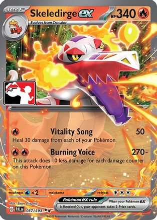 Skeledirge ex - 037/193 (37) [Prize Pack Series Cards] Holofoil