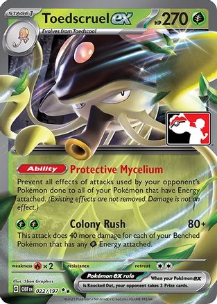 Toedscruel ex (22) [Prize Pack Series Cards] Holofoil
