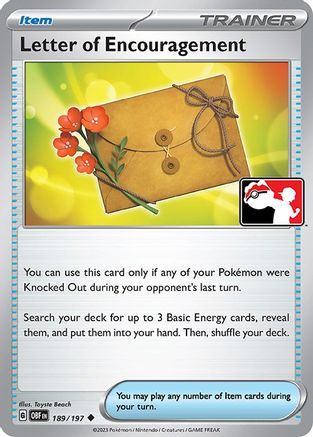 Letter of Encouragement (189) [Prize Pack Series Cards]
