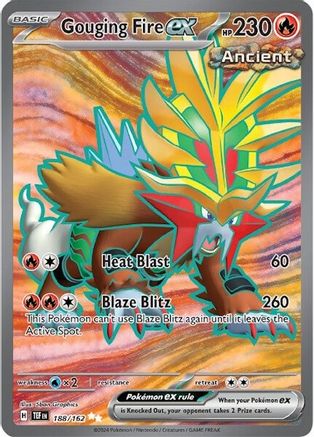Gouging Fire ex - 188/162 (188) [SV05: Temporal Forces] Holofoil