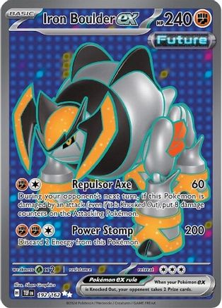 Iron Boulder ex - 192/162 (192) [SV05: Temporal Forces] Holofoil