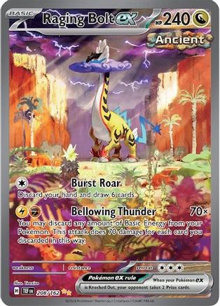 Raging Bolt ex - 208/162 (208) [SV05: Temporal Forces] Holofoil