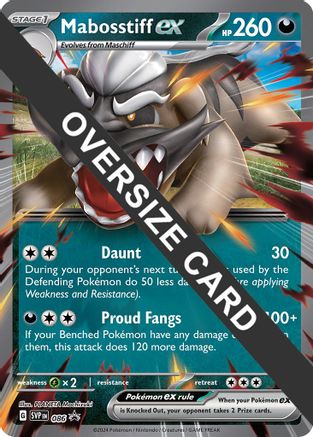 Mabosstiff ex - Jumbo Card (86) [Jumbo Cards] Holofoil