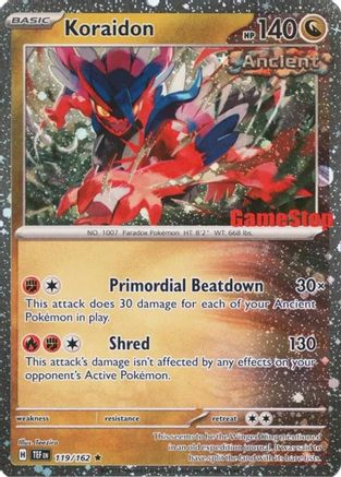 Koraidon (Gamestop Promo) (119) [Miscellaneous Cards & Products] Reverse Holofoil
