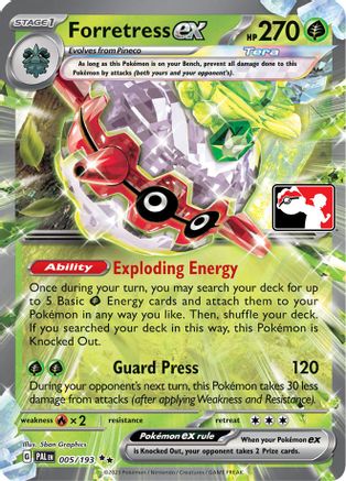 Forretress ex (5) [Prize Pack Series Cards] Holofoil