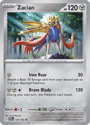 Zacian - 136/182 (136) [Deck Exclusives]
