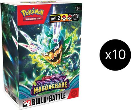 Pokemon Twilight Masquerade Build & Battle Box Display