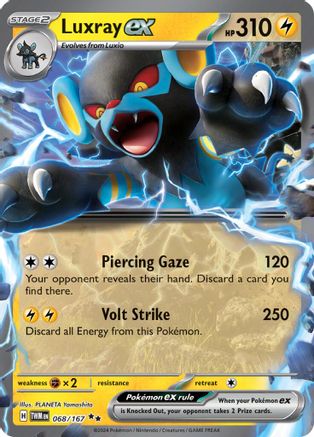 Luxray ex - 068/167 (68) [SV06: Twilight Masquerade] Holofoil