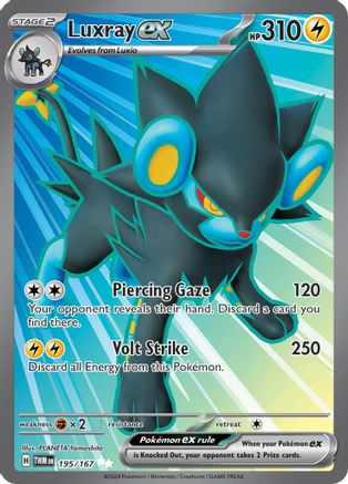 Luxray ex - 195/167 (195) [SV06: Twilight Masquerade] Holofoil