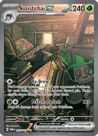Sinistcha ex - 210/167 (210) [SV06: Twilight Masquerade] Holofoil