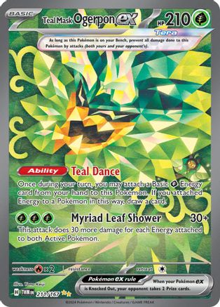 Teal Mask Ogerpon ex - 211/167 (211) [SV06: Twilight Masquerade] Holofoil