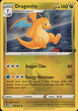 Dragonite - 131/195 (EB Games Exclusive) (131) [Miscellaneous Cards & Products] Holofoil