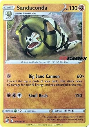 Sandaconda - 082/163 (EB Games Exclusive) (82) [Miscellaneous Cards & Products] Holofoil