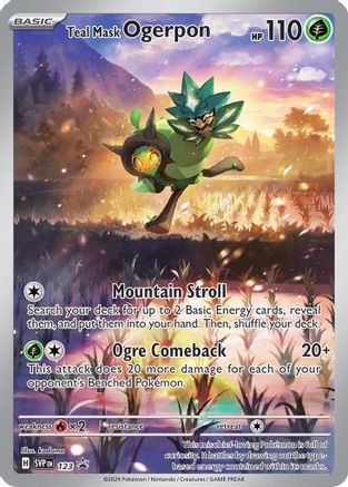 Teal Mask Ogerpon - 123 (123) [SV: Scarlet & Violet Promo Cards] Holofoil