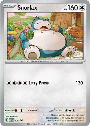 Snorlax - 122 (122) [SV: Scarlet & Violet Promo Cards] Holofoil