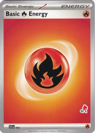 Basic Fire Energy - Armarouge 10 (2) [Battle Academy 2024]