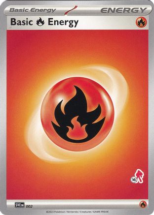 Basic Fire Energy - Armarouge 16 (2) [Battle Academy 2024]