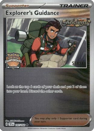 Explorer's Guidance - 147/162 (Regional Championships) [Staff] (147) [League & Championship Cards] Reverse Holofoil
