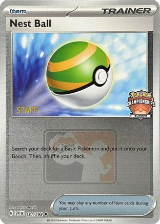 Nest Ball - 181/198 (Europe Championships) [Staff] (181) [League & Championship Cards] Reverse Holofoil