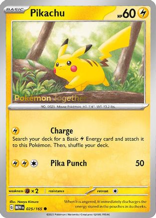 Pikachu - 025/165 (Pokemon Together) (25) [Miscellaneous Cards & Products]