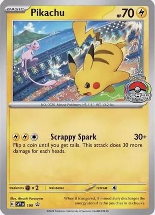 Pikachu - 190 (190) [SV: Scarlet & Violet Promo Cards]