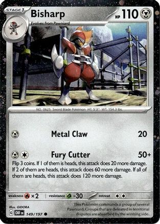 Bisharp - 149/197 (Cosmos Holo) (149) [Miscellaneous Cards & Products] Holofoil