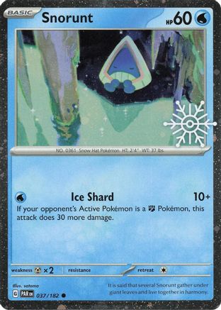 Snorunt - 037/182 (Holiday Calendar) (37) [Miscellaneous Cards & Products] Holofoil